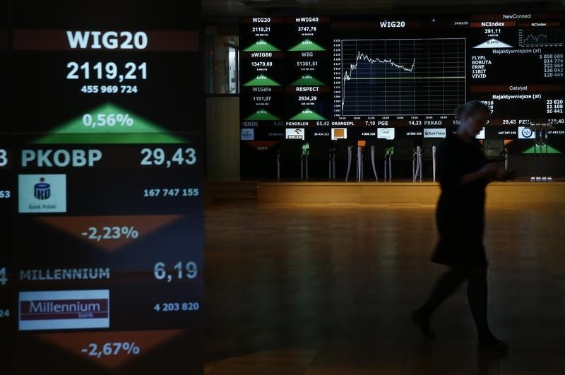 Poland stocks higher at close of trade; WIG30 up&nbsp;0.13%