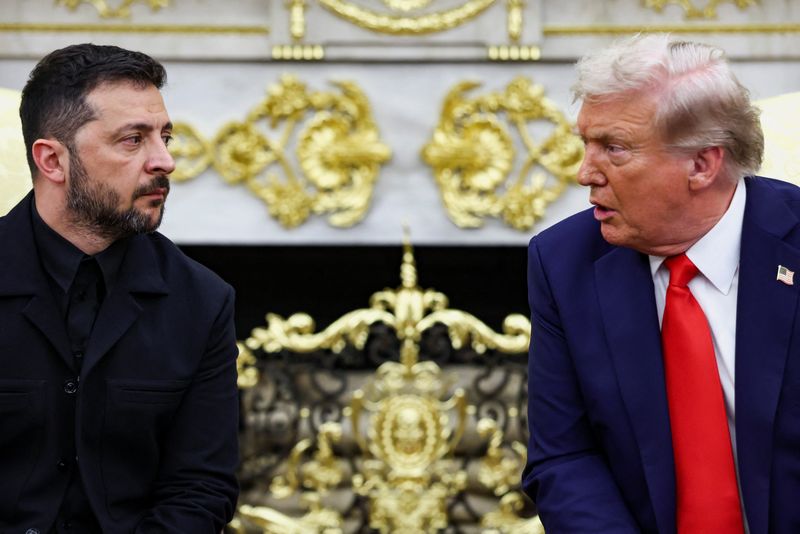 Trump meets Zelenskiy, says Putin wants war to end, mulls trilateral&nbsp;talks