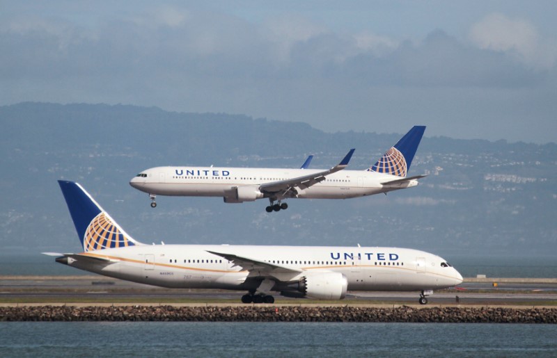 United Airlines, American Airlines shares rise on report of merger&nbsp;talks